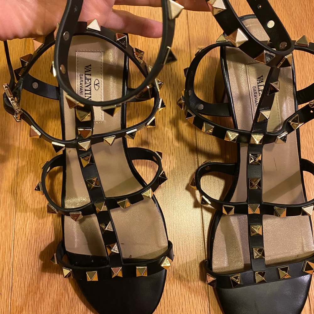 Valentino Rockstud Caged Sandals